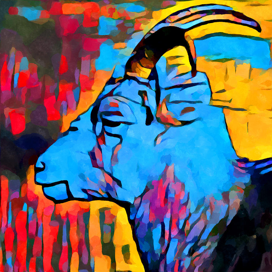 Goat Painting by Chris Butler