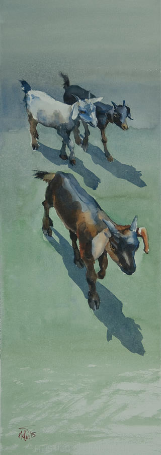 Goat Painting by Helal Uddin