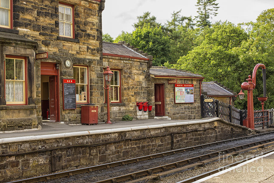 Goathland railway station, Train station from Harry Potter Photograph by Patricia Hofmeester