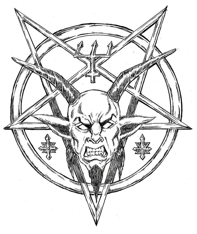 Goatlord Logo Drawing by Alaric Barca