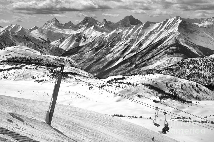 Goats Eye Express Quad Black And White Photograph by Adam Jewell