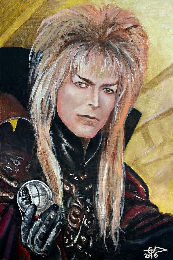 David Bowie Painting - Goblin King by Tom Carlton