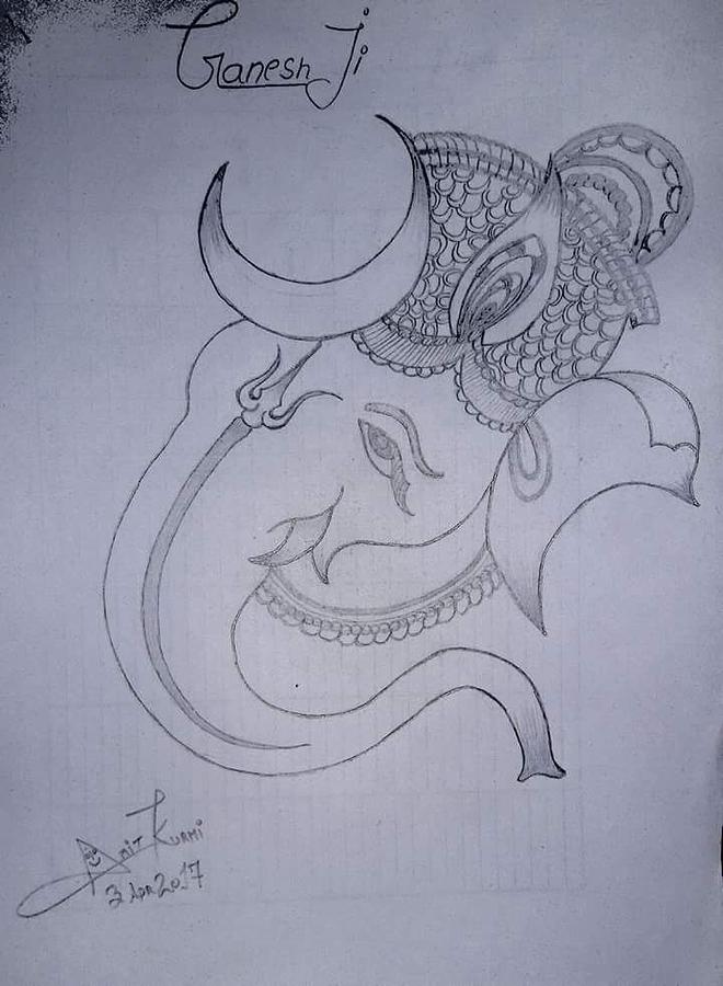 Free Vector  Hand draw hindu lord shiva sketch for indian god maha  shivratri background