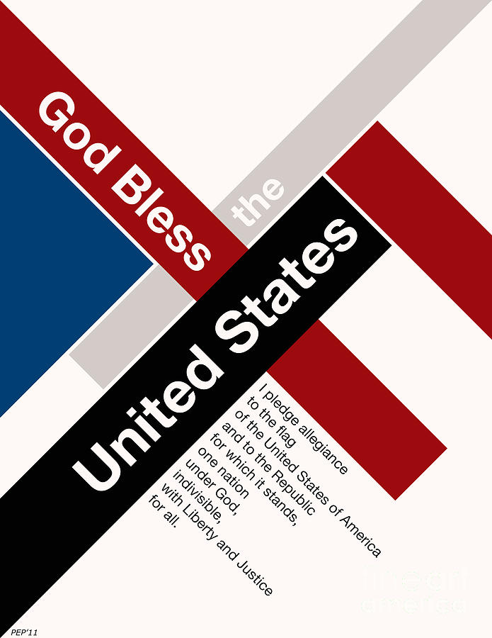 God Bless The United States Digital Art by Phil Perkins