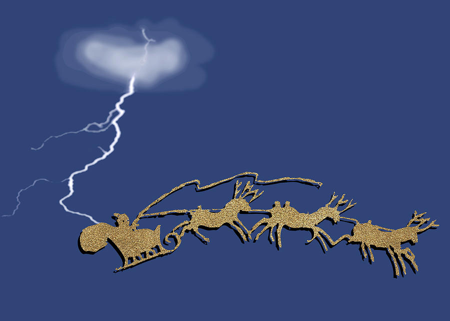 Christmas Digital Art - God Hates Sleighs by Stan  Magnan