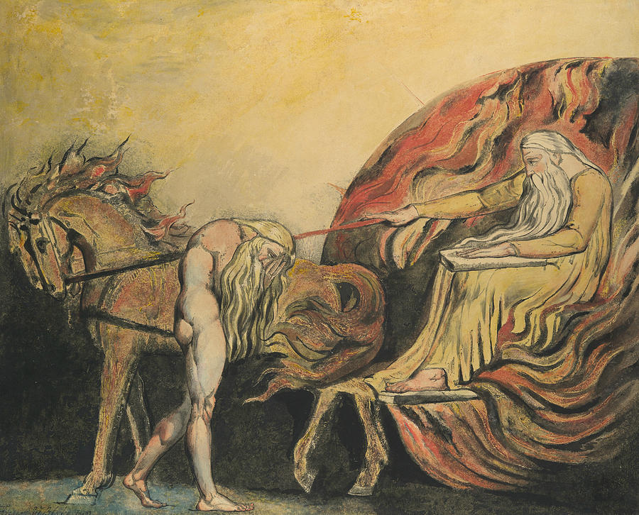 God Judging Adam Relief by William Blake