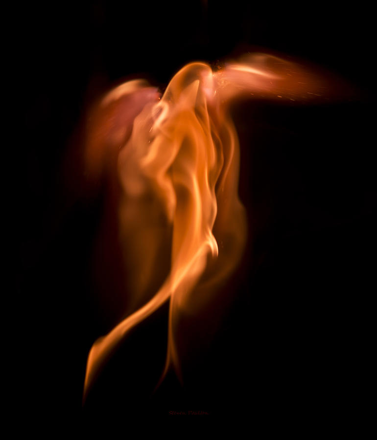 God of Fire Photograph by Steven Poulton