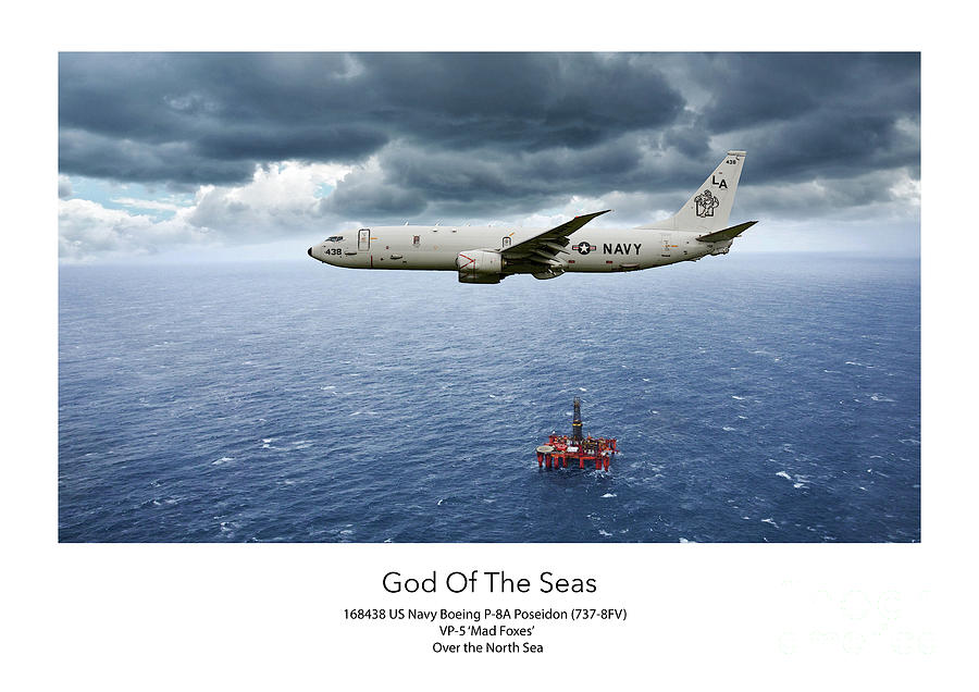 God Of The Seas Digital Art by Airpower Art