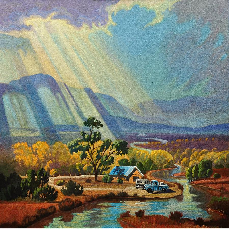 God Rays on a Blue Roof by Art West God Rays on a Blue Roof by Art West