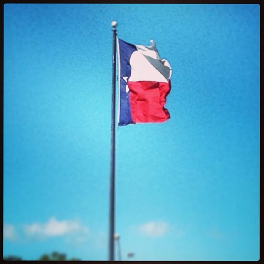 Flag Photograph - #godblessedtexas #texas #flag by Jamie McBride