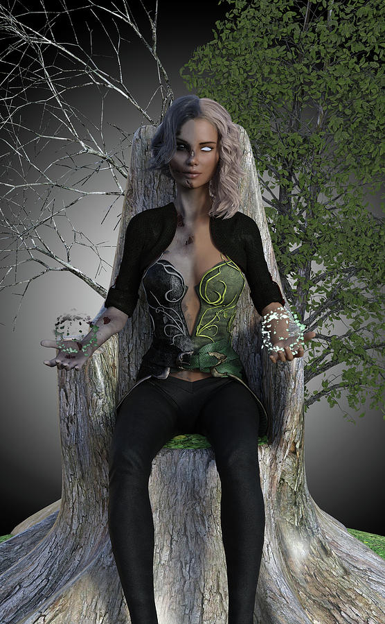 Halloween Digital Art - Goddess Hel by Jason Bodary