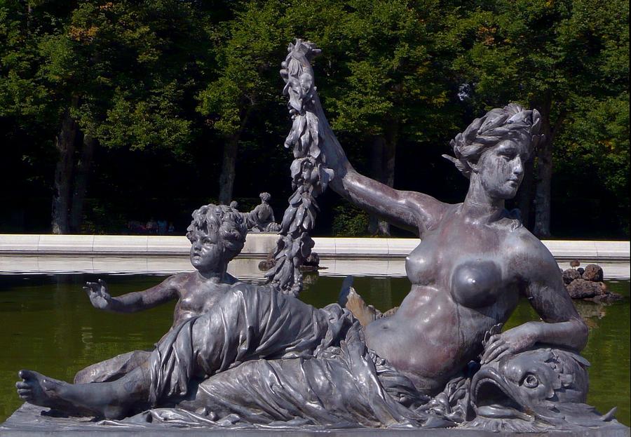 Fountain Photograph - Goddess In Repose by Lori Seaman