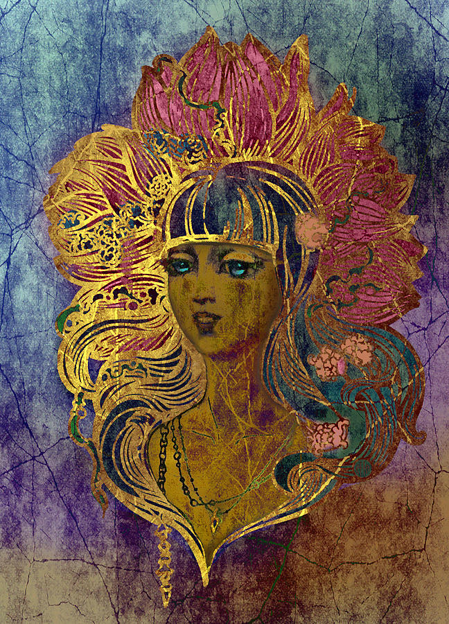 Goddess Lotus I Painting