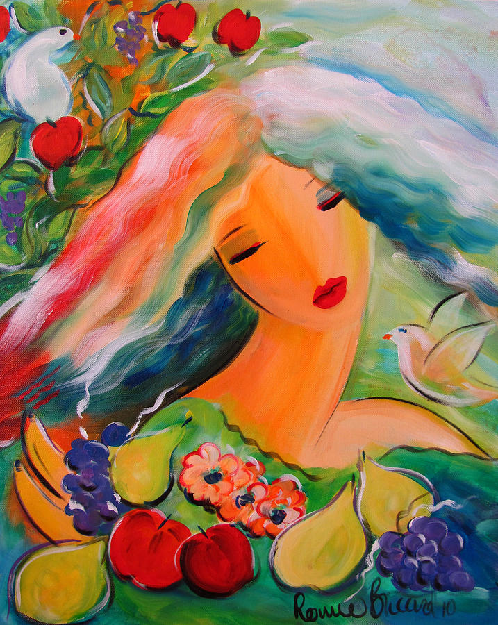 Beautiful Painting - Goddess of Summer by Ronnie Biccard Beautiful Painting - Goddess of Summer by Ronnie Biccard