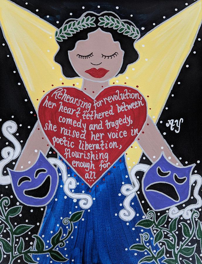 Holy Painting - Goddess of the Arts by Angela Yarber Holy Painting - Goddess of the Arts by Angela Yarber