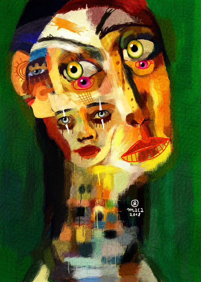 Goddess With Many Faces 671 Painting By Maciej Mackiewicz