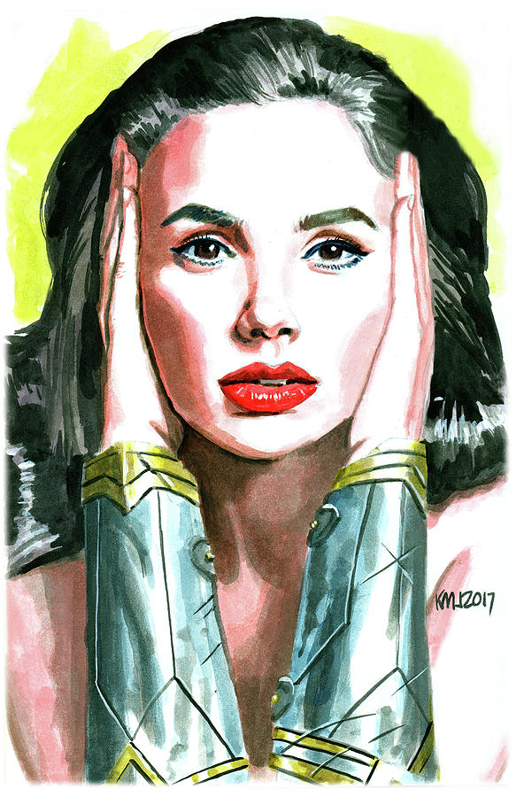 Wonder Woman Painting - Godot by Ken Meyer jr