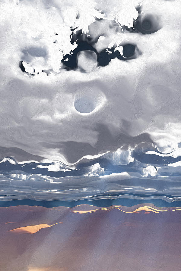 Godrays Cloud Series 3 Digital Art by Brandi Untz