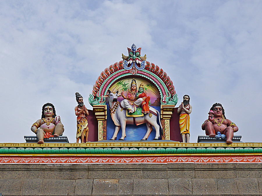Gods above IV - Kapaleeshwarar Temple, Mylapore Photograph by Richard Reeve