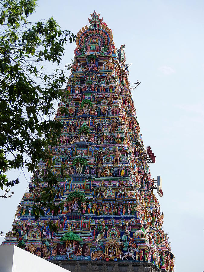Gods above XI - Kapaleeshwarar Temple, Mylapore Photograph by Richard Reeve