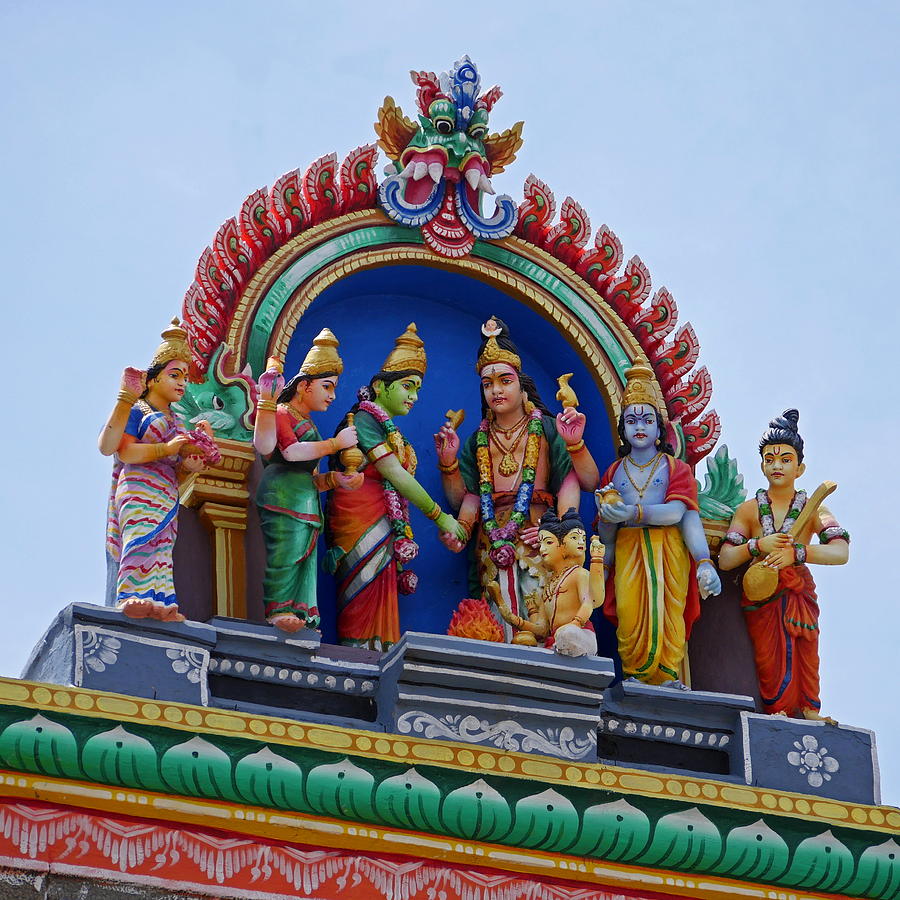 Gods above XII - Kapaleeshwarar Temple, Mylapore Photograph by Richard Reeve