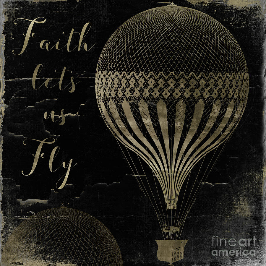 Typography Painting - Gods Balloon II by Mindy Sommers