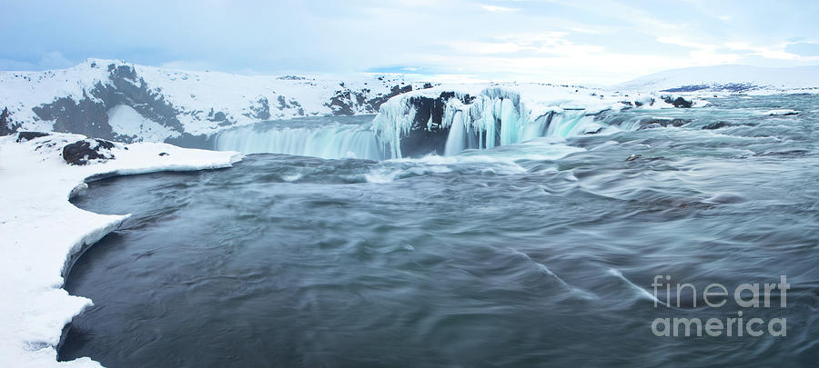 Godafoss Photograph - Gods Eye View - Godafoss from Above by Matt Tilghman Godafoss Photograph - Gods Eye View - Godafoss from Above by Matt Tilghman