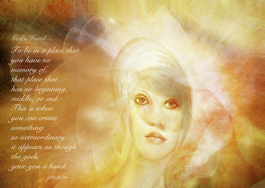 Acceptance Digital Art - Gods Hand by Julie m Rae Acceptance Digital Art - Gods Hand by Julie m Rae