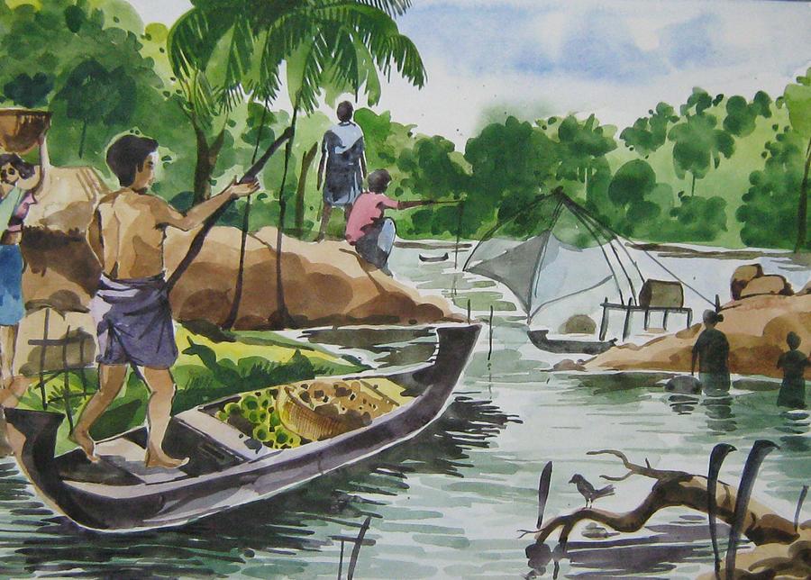 Gods Own Country Painting by Akhilkrishna Jayanth - Fine Art America