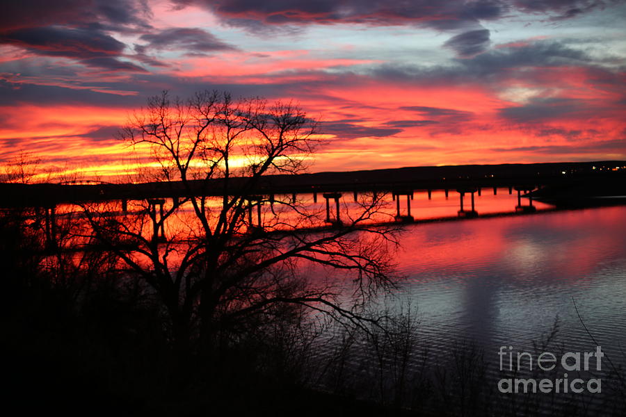 God's Sunset Photograph by Mary Willrodt