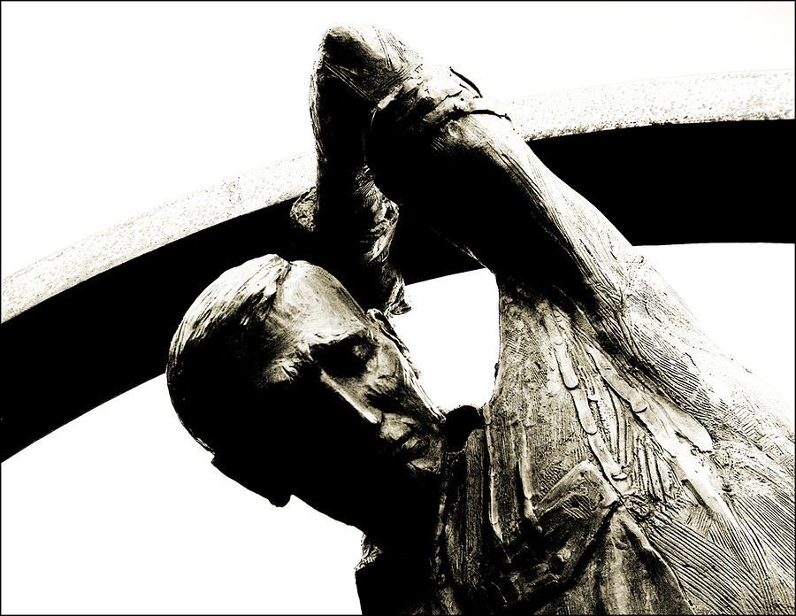 Statue Photograph - Gods Work Is Never Done by Jeff Willoughby Statue Photograph - Gods Work Is Never Done by Jeff Willoughby