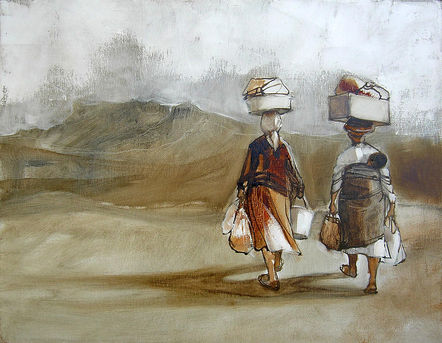 Landscape Painting - Going home by Alida Bothma