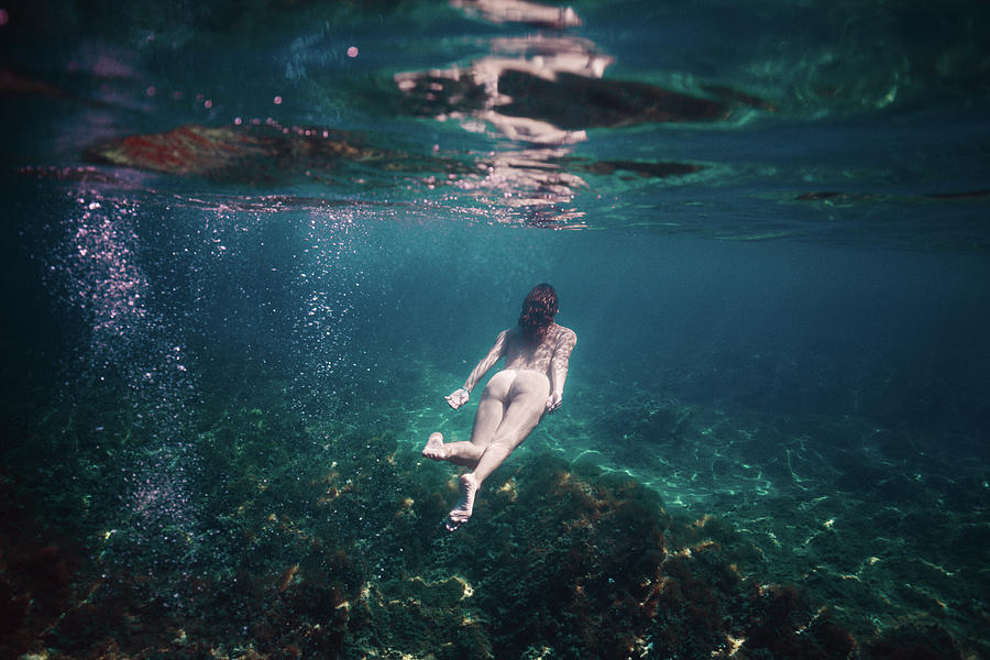 Mermaid Photograph - Going Home II by Gemma Silvestre