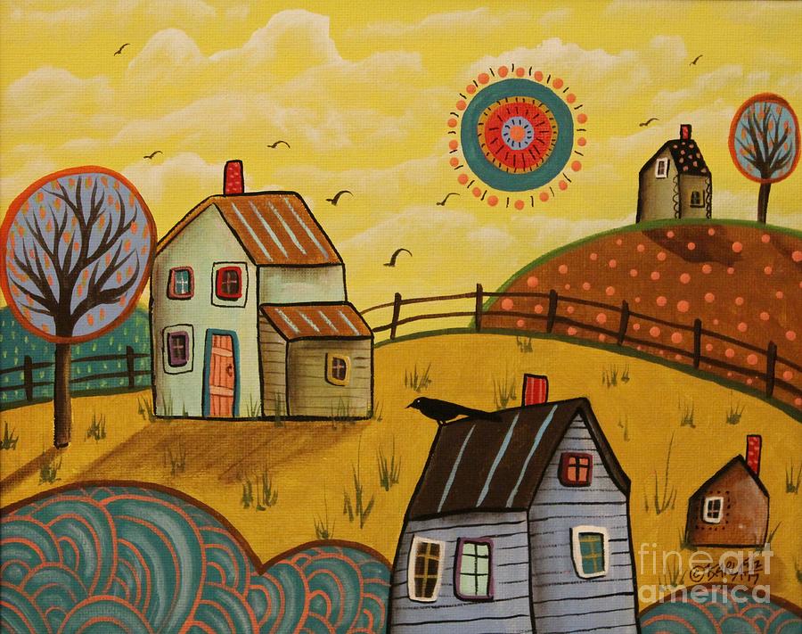 Landscape Painting - Going North by Karla Gerard Landscape Painting - Going North by Karla Gerard