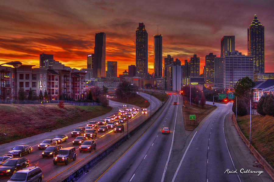 Going Nowhere Fast 2 Atlanta Sunset Photograph by Reid Callaway