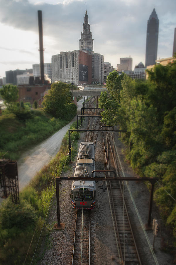 Going to Downtown Cleveland Photograph by Michael Demagall