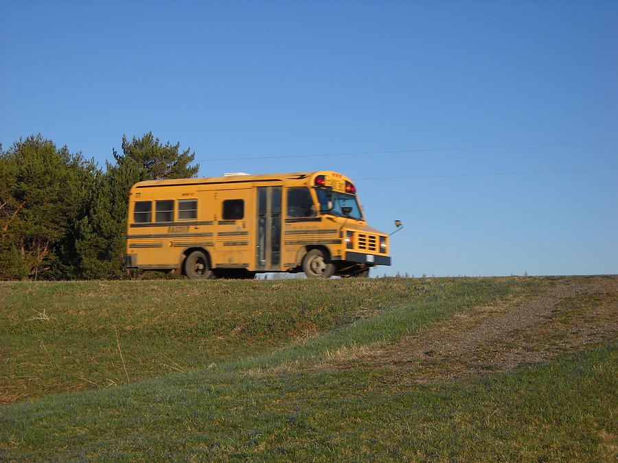 Going to School on the Short Bus Photograph by Kent Lorentzen