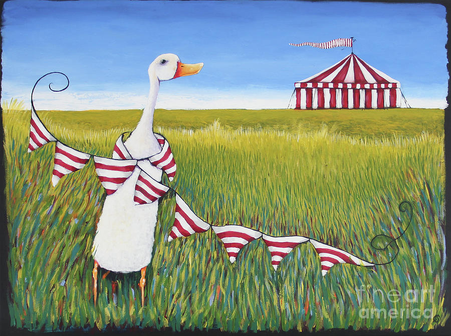Going to the circus Painting by Lucia Stewart