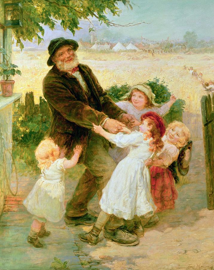 Landscape Painting - Going to the Fair by Frederick Morgan