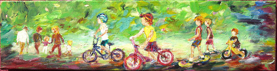 Going to the Park Painting by Naomi Gerrard