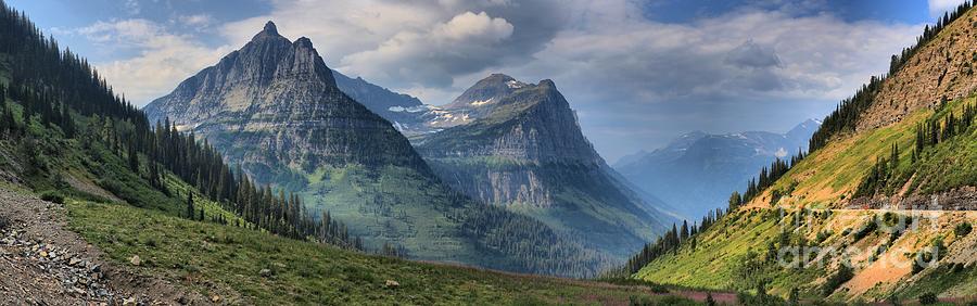 Glacier National Park Photograph - Going To The Sun Big Bend by Adam Jewell