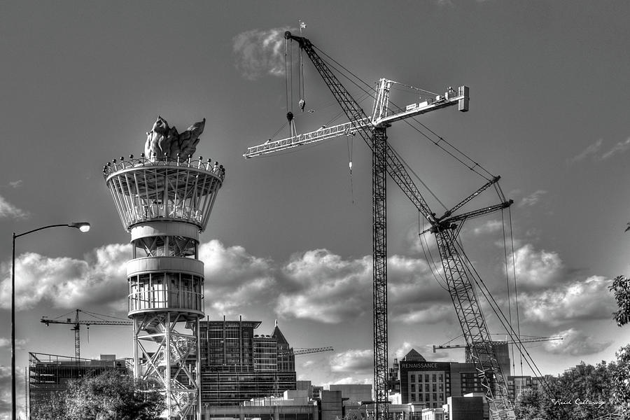 Going Up Midtown Atlanta Construction Art Photograph by Reid Callaway