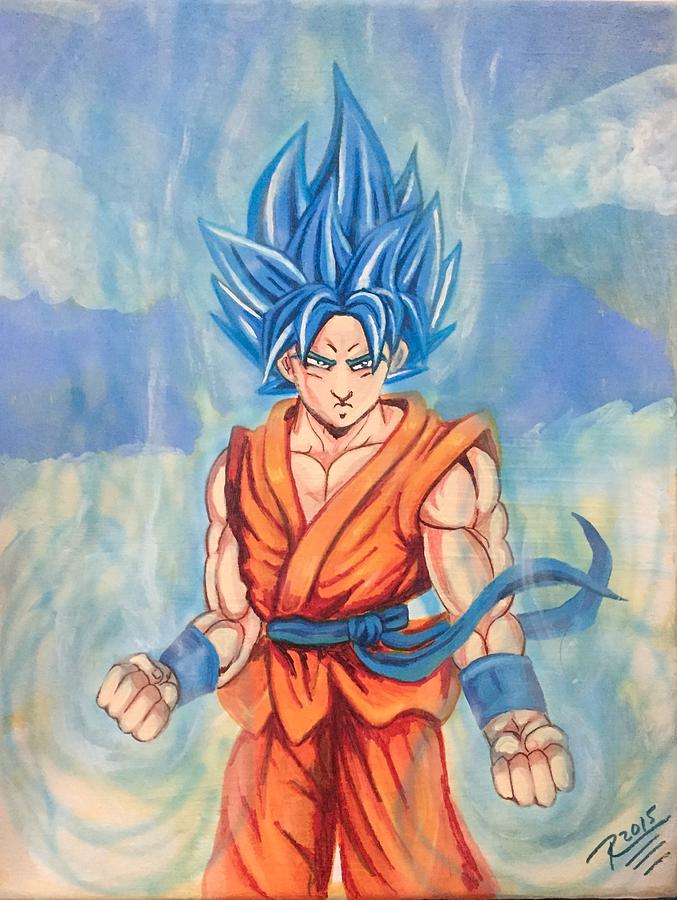 Goku 2015 Painting by Rene Lopez - Fine Art America