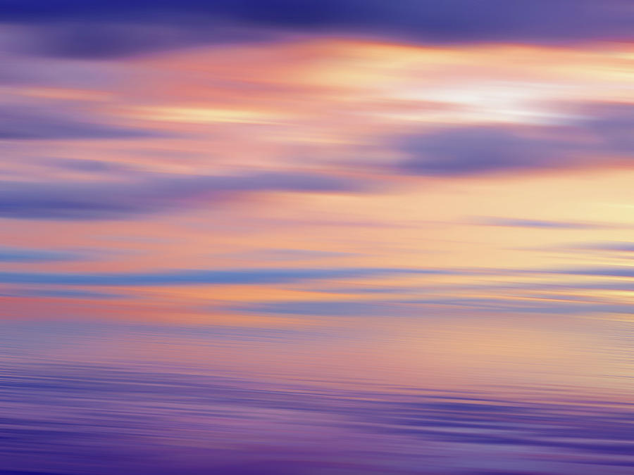 Gold and Purple Dream Cloudscape Photograph by Gill Billington