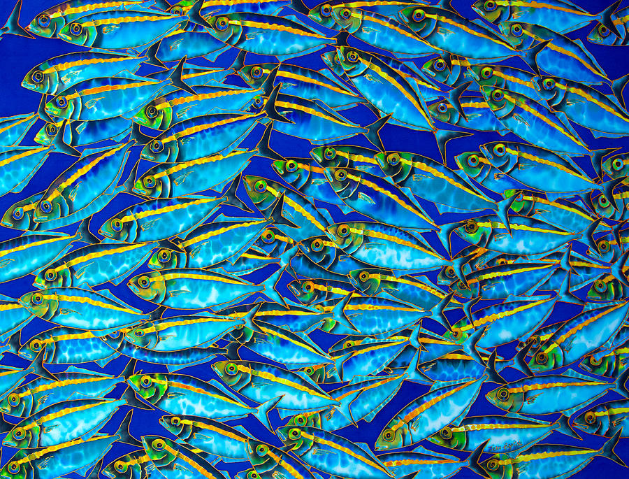 Gold Banded  Scad Painting by Daniel Jean-Baptiste