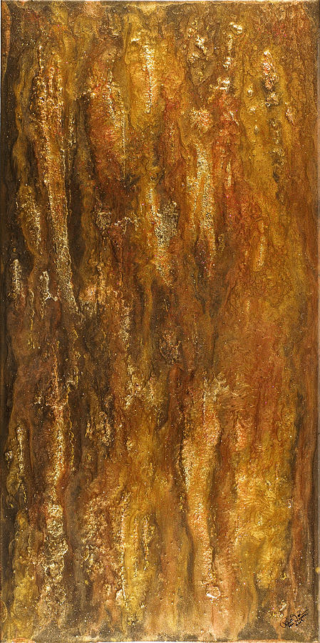 Gold Bark Painting By Paul Tokarski - Fine Art America