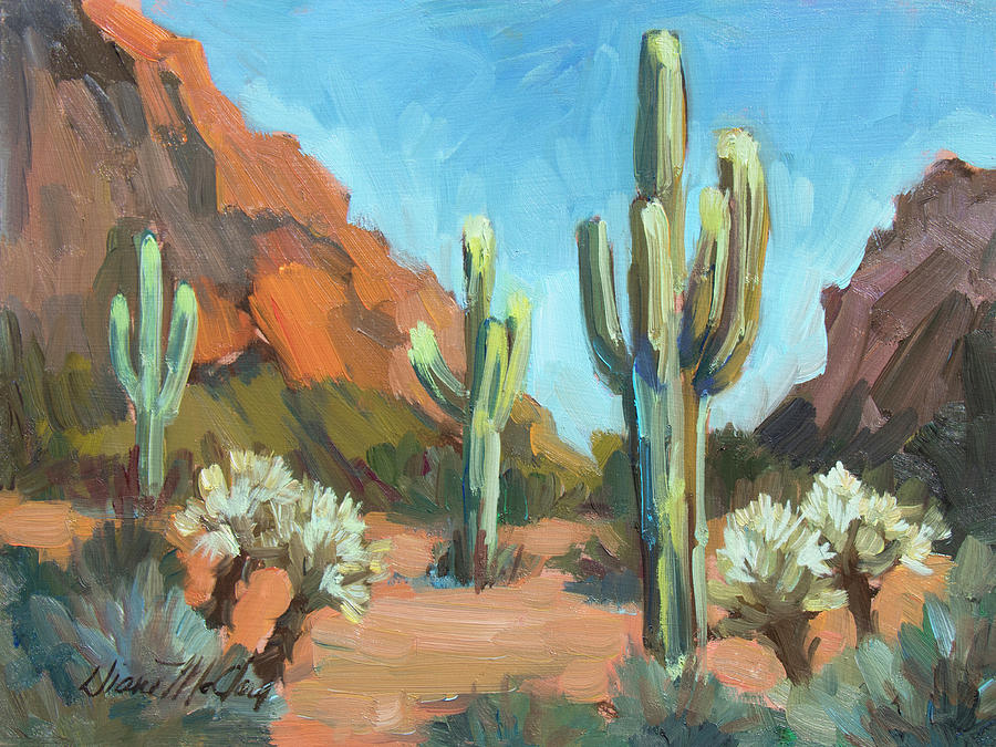 Gold Canyon Painting by Diane McClary
