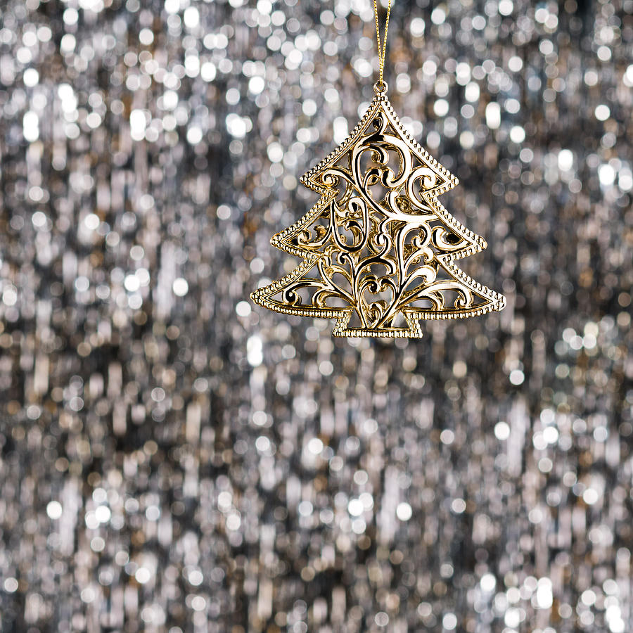 Gold Christmas Tree Photograph by U Schade