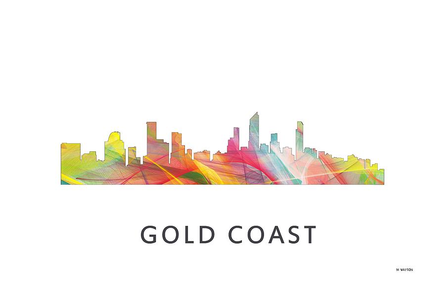 Gold Coast Australia Skyline  Digital Art by Marlene Watson