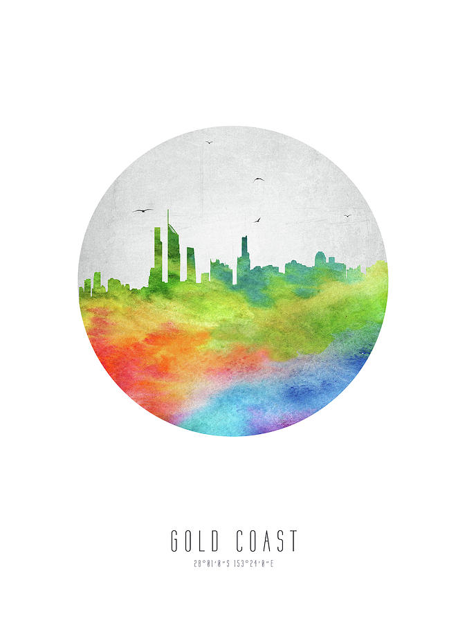 Gold Coast Skyline Augc20 Digital Art